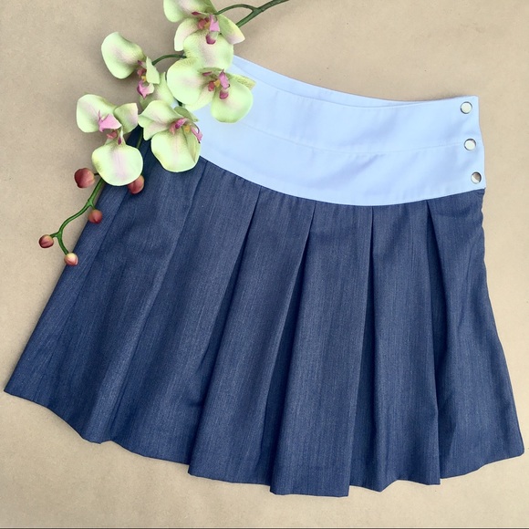 JOA β Pleated Tennis Mini Skirt in Grey XXS
